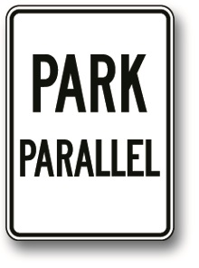 Park parallel sign