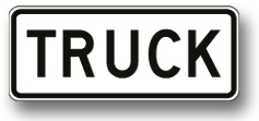 Truck sign