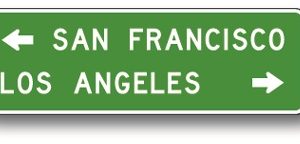 Destination sign (2 lines)