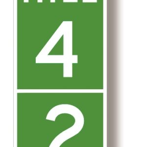 Intermediate reference location sign (1-digit)
