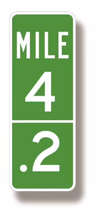 D10-1a Intermediate Reference Location 1-Digit | Traffic Sign | Zumar Industries