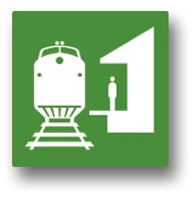 Train station sign