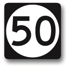 State route sign (1 or 2 digits)