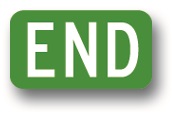 Bike route end sign