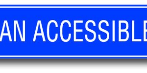 Van accessible sign