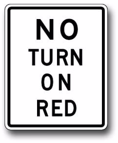 R10-11A No Turn On Red | Traffic Sign | Zumar Industries