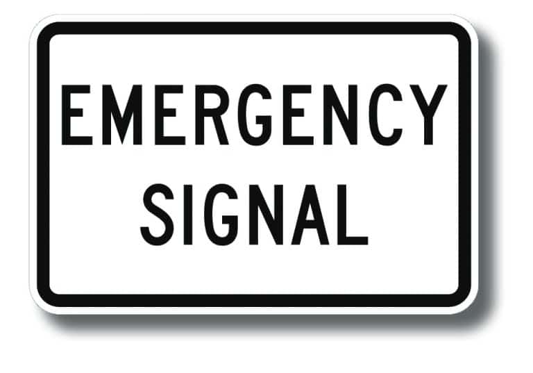 Emergency signal sign - Zumar