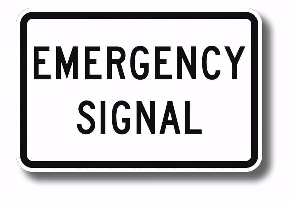 R10-13 Emergency Signal | Traffic Sign | Zumar Industries