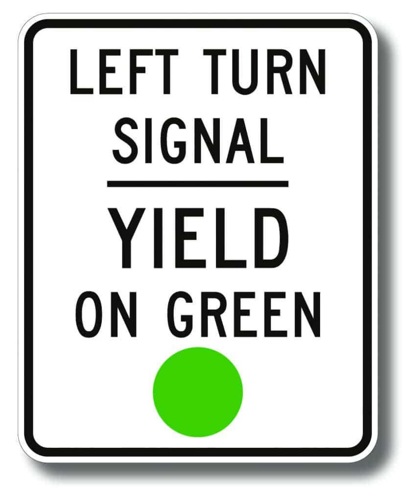 R10-21 Left Turn Signal | Traffic Sign | Zumar Industries