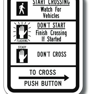 Pedestrian sign