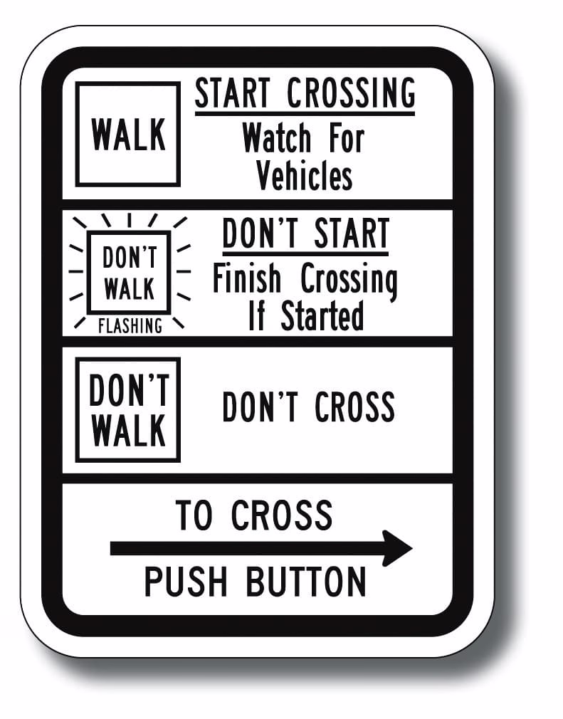 R10-3c To Cross Push Button | Traffic Sign | Zumar Industries