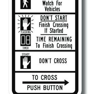 Pedestrian sign