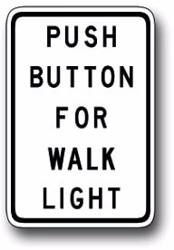 R10-4 Push Button For Walk Light | Traffic Sign | Zumar Industries