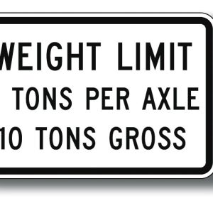 Weight limit sign