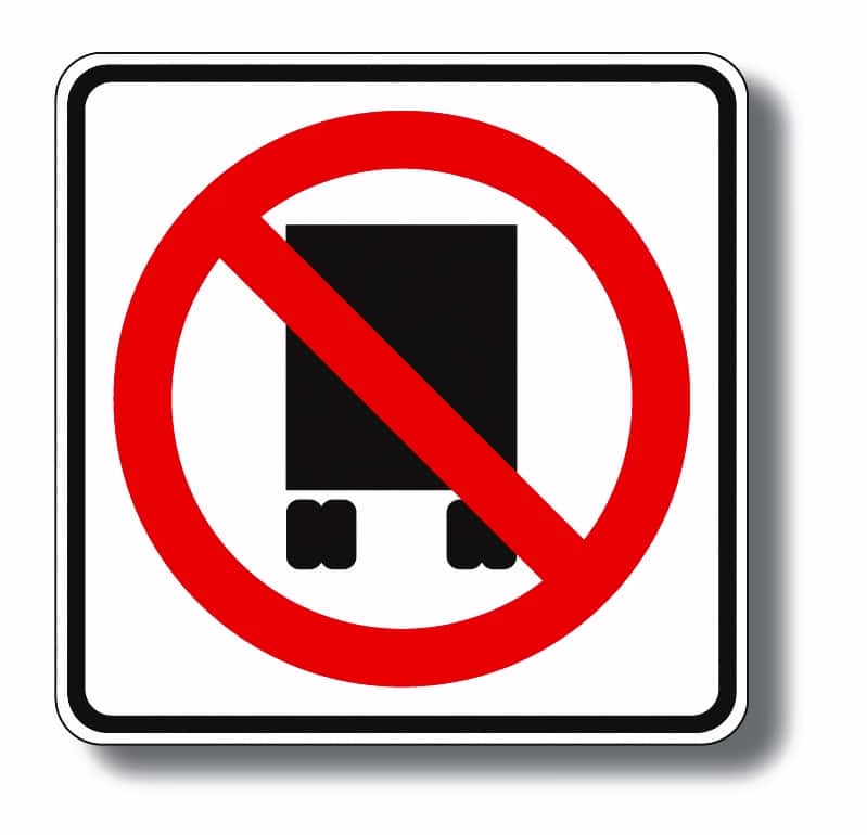 R14-5 Trucks | Traffic Sign | Zumar Industries