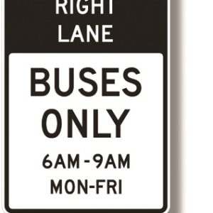 Buses only sign