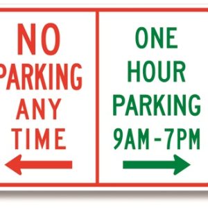 No parking sign