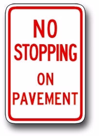 R8-5 No Parking On Pavement | Traffic Sign | Zumar Industries