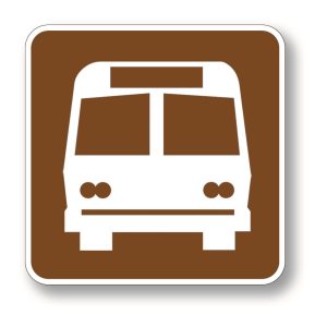 Bus stop sign