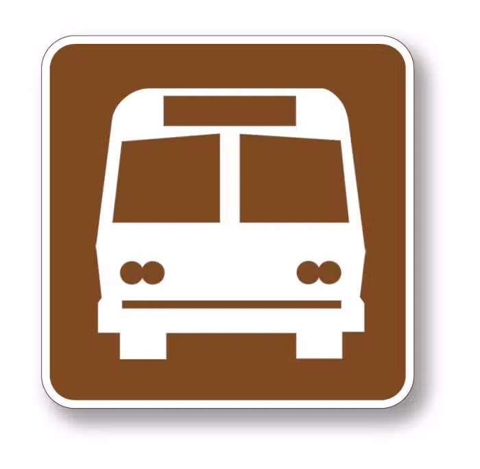 Bus stop sign