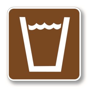 Drinking water sign