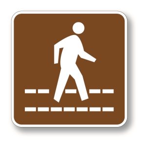 Pedestrian crossing sign