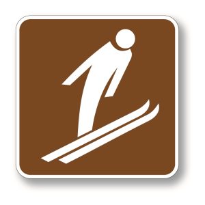 Ski jumping sign