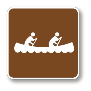 Canoeing sign