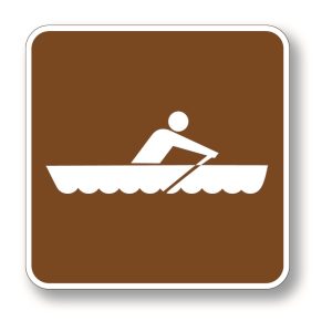 Row boating sign