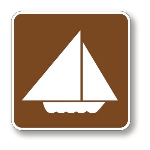 Sail boating sign