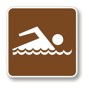 Swimming sign