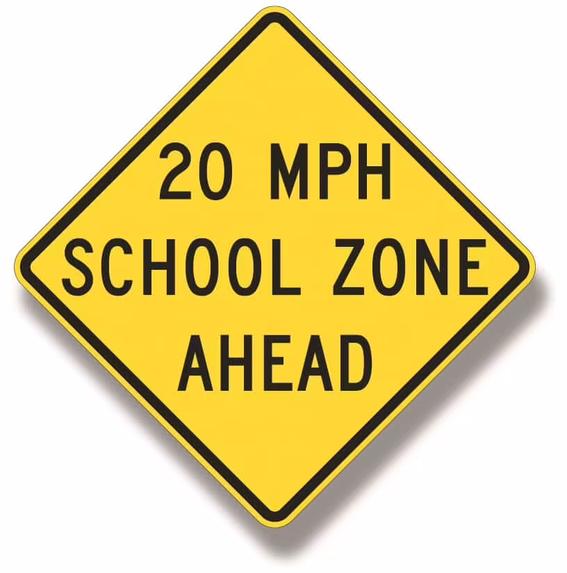 S4-5a Reduced Speed School Zone Ahead | Zumar Industries