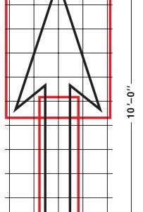 Type I, 10-inch straight arrow