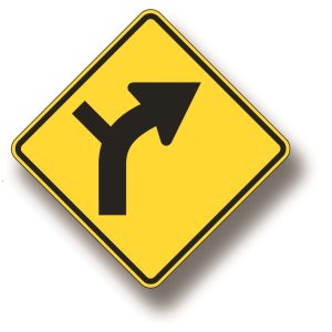 Horizontal alignment arrow sign (left or right)
