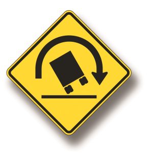 Truck rollover sign (left or right)