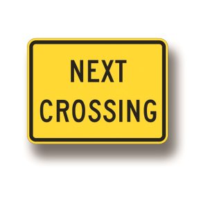 Next crossing sign