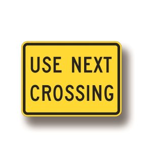 Use next crossing sign