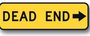 Dead end sign (left or right)