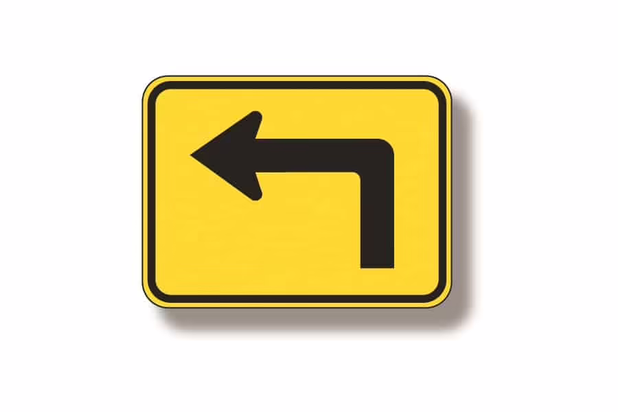 W16-6pL Supplemental Arrow | Traffic Sign | Zumar Industries
