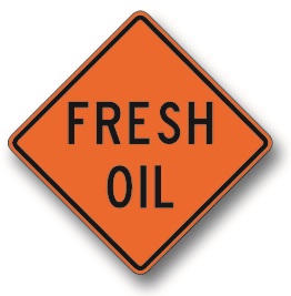 Fresh oil sign