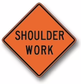 W21-5 Shoulder Work | Traffic Sign | Zumar Industries