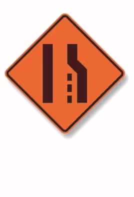 W4-2 Lane Ends | Traffic Sign | Zumar Industries