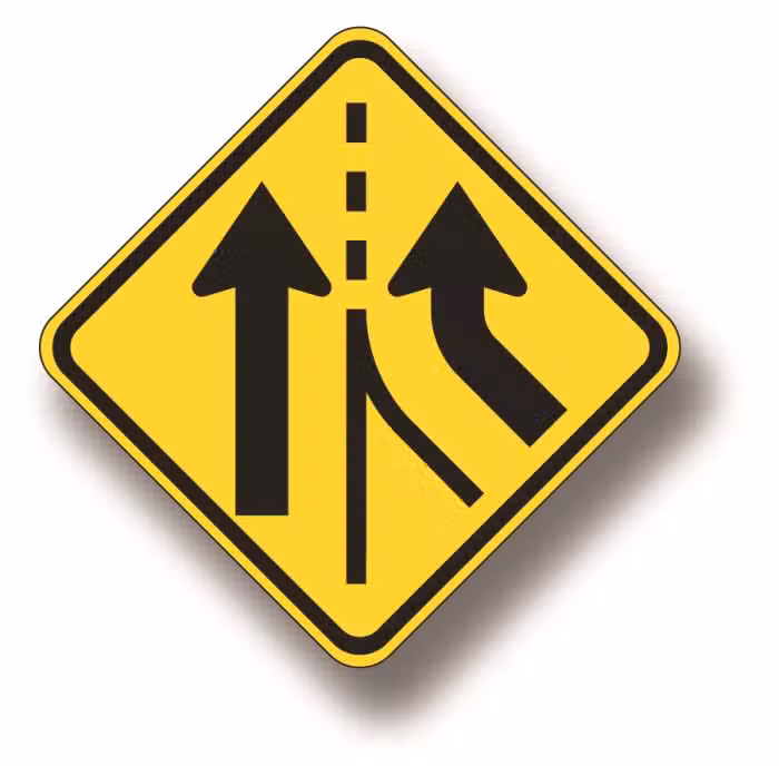 Added lane sign (left or right)