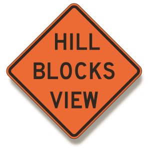 Hill blocks view