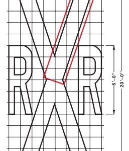 X for railroad crossing
