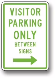 Z-20 Visitor Parking Only | Zumar Industries