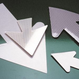 Die-cut arrows