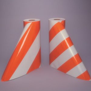 Barricade reflective sheeting