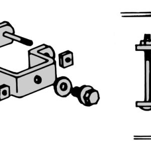 Double clamp-on U-bracket