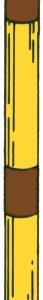Fire lane marker post